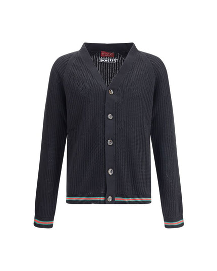Gucci Black Cotton Cardigan