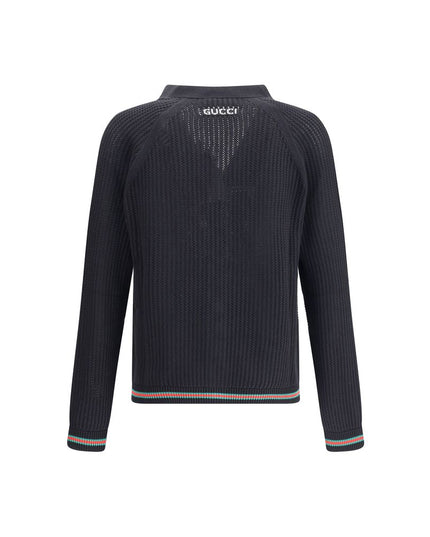Gucci Black Cotton Cardigan
