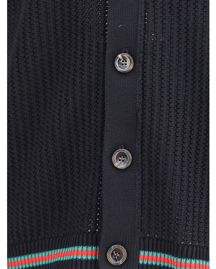 Gucci Black Cotton Cardigan