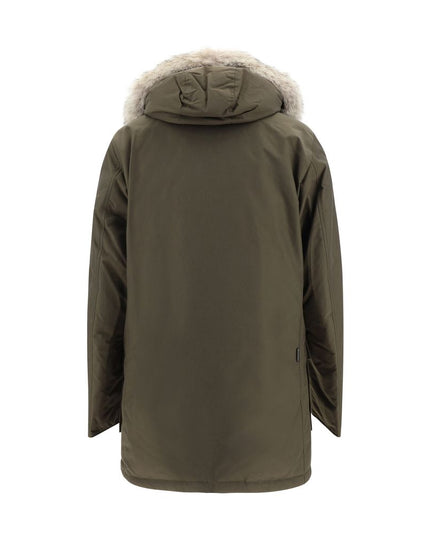 Woolrich Green Cotton Parka