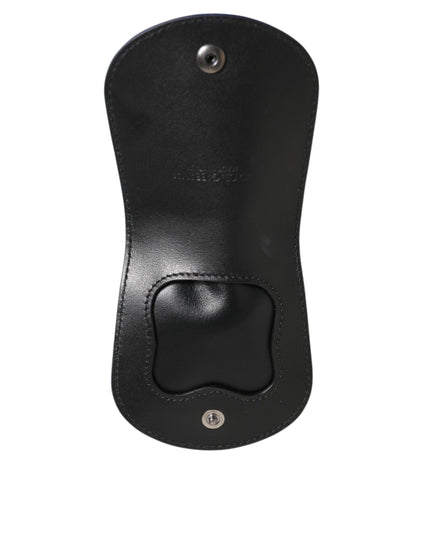 Dolce & Gabbana Blue Exotic Skin Coin Condom Case Holder Pocket Wallet