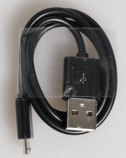 Dolce & Gabbana Black Leather Exotic Skin 3000mAh Power Bank Charger USB