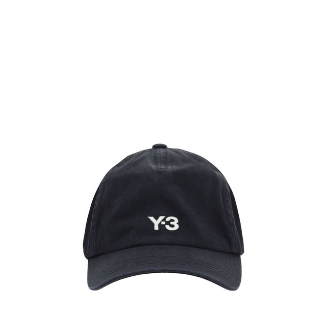 Y-3 Black Cotton Cap (Baseball Hat)