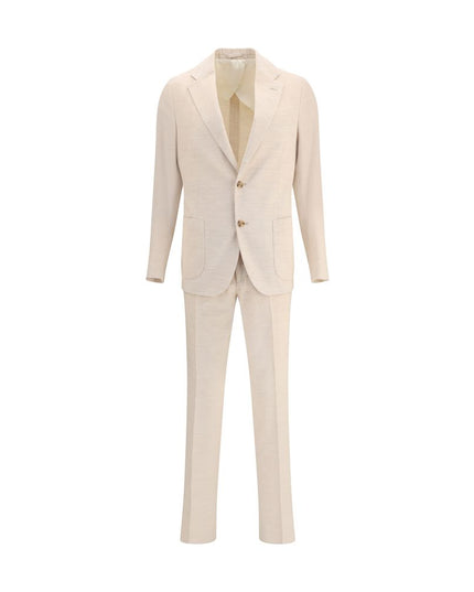 Lardini Beige Cotton Two-Piece Suit