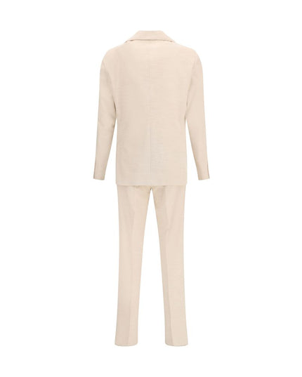 Lardini Beige Cotton Two-Piece Suit