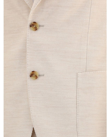 Lardini Beige Cotton Two-Piece Suit