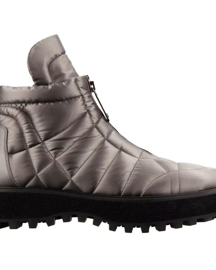 Dolce & Gabbana Gray Nylon Men Boot
