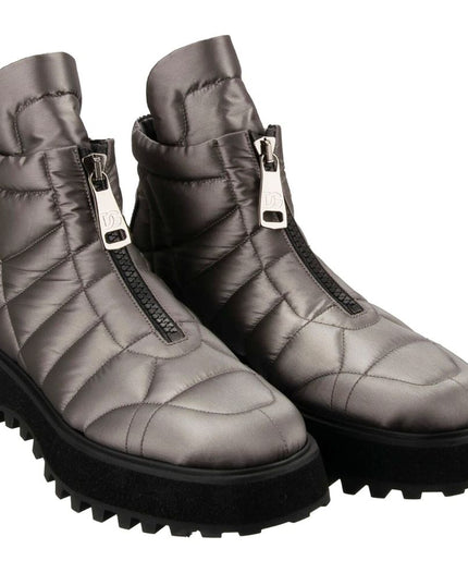 Dolce & Gabbana Gray Nylon Men Boot