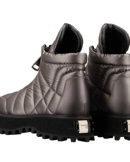 Dolce & Gabbana Gray Nylon Men Boot
