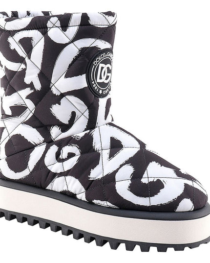 Dolce & Gabbana Black Nylon Men Boot