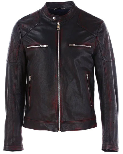 Dolce & Gabbana Black Goatskin Men Jacket