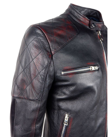 Dolce & Gabbana Black Goatskin Men Jacket