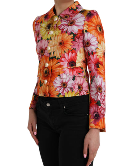 Dolce & Gabbana Multicolor Daisy Print Floral Fantasy Jacket