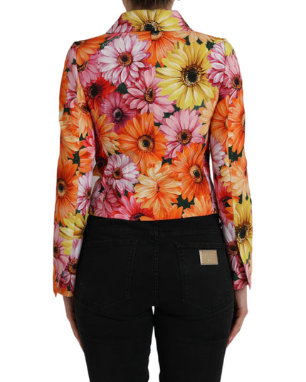 Dolce & Gabbana Multicolor Daisy Print Floral Fantasy Jacket