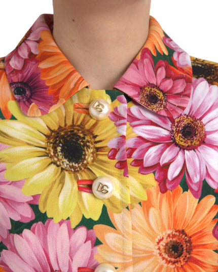 Dolce & Gabbana Multicolor Daisy Print Floral Fantasy Jacket