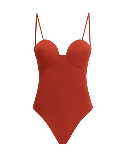 Magda Butrym Orange Polyamide One-Piece Swimsuit