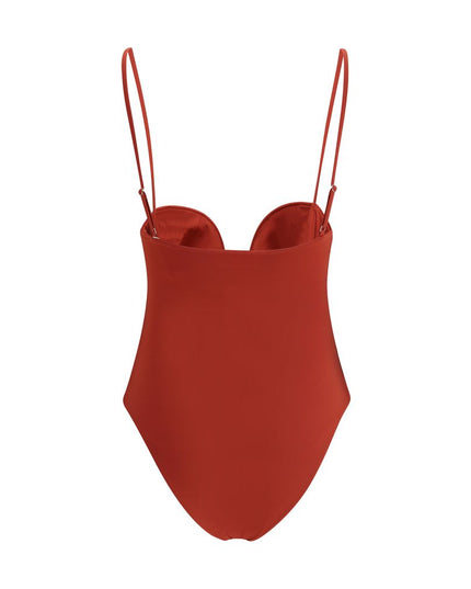 Magda Butrym Orange Polyamide One-Piece Swimsuit
