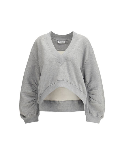The Attico Gray Cotton Sweatshirt