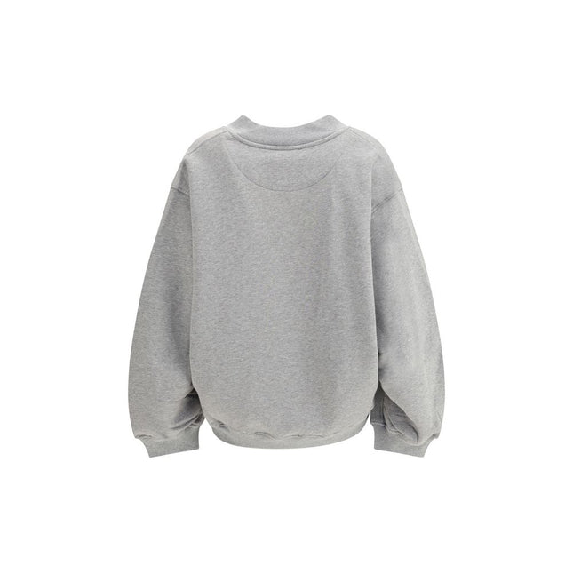 The Attico Gray Cotton Sweatshirt