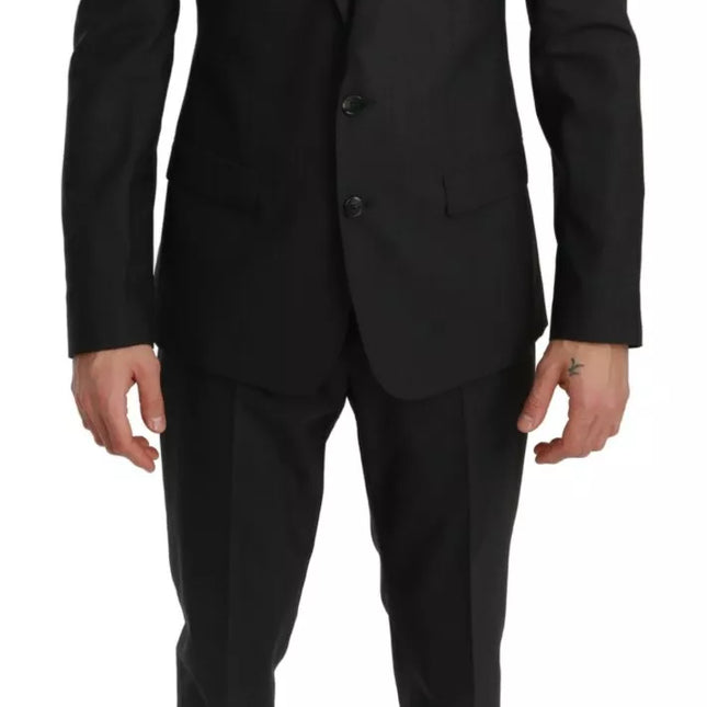 Dolce & Gabbana Slim Fit MARTINI Wool Gray Suit