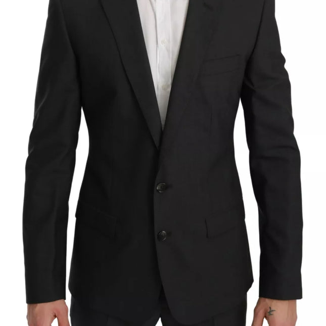 Dolce & Gabbana Slim Fit MARTINI Wool Gray Suit
