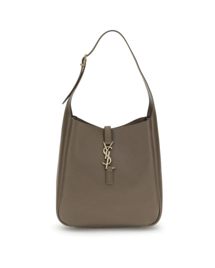 Saint Laurent Brown Calf Leather Bos Taurus Shoulder Bag