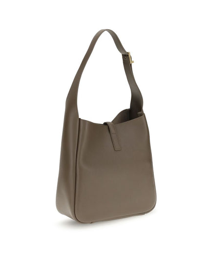 Saint Laurent Brown Calf Leather Bos Taurus Shoulder Bag