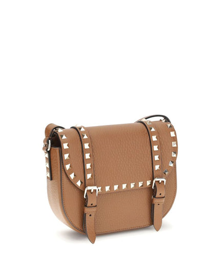 Valentino Garavani Beige Calf Leather Bos Taurus Shoulder Bag