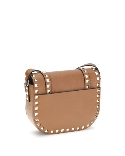 Valentino Garavani Beige Calf Leather Bos Taurus Shoulder Bag