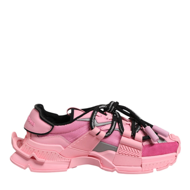 Dolce & Gabbana Pink Low Top Space Women Sneakers Shoes