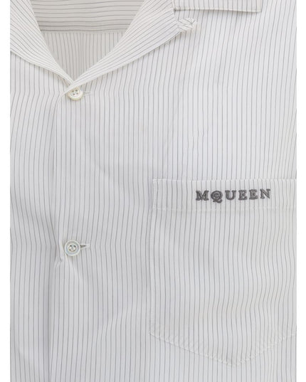 Alexander McQueen White Viscose Pattern Shirt