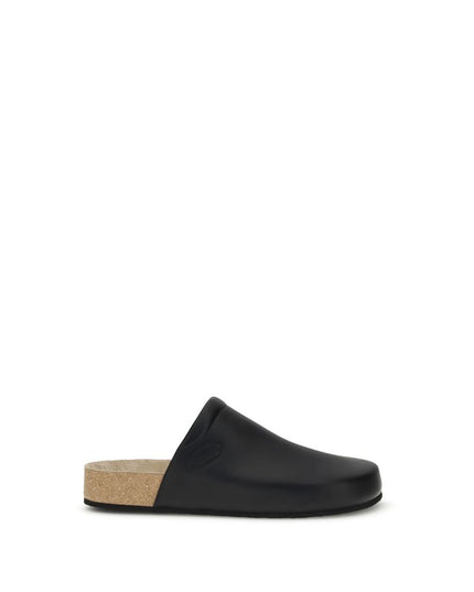 Balenciaga Black Calf Leather Bos Taurus Mules