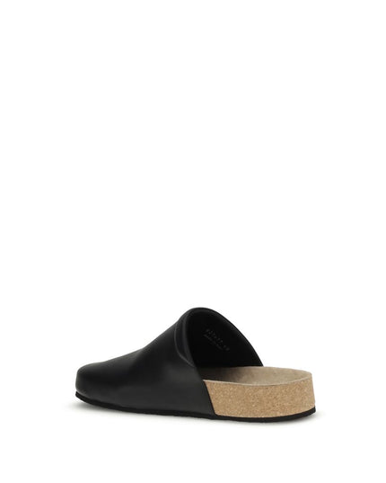 Balenciaga Black Calf Leather Bos Taurus Mules