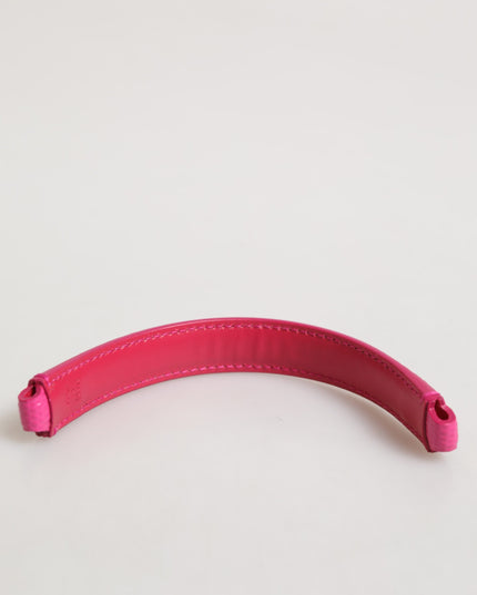 Dolce & Gabbana Pink Embellished Leather Bag Handle Women Shoulder Strap