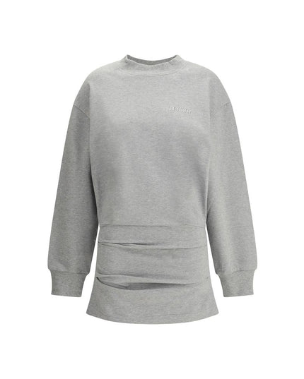 The Attico Gray Cotton Sweatshirt