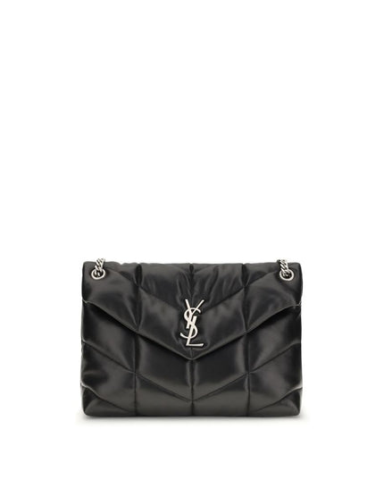 Saint Laurent Black Lamb Ovis Aries Aries Shoulder Bag
