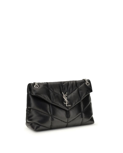 Saint Laurent Black Lamb Ovis Aries Aries Shoulder Bag