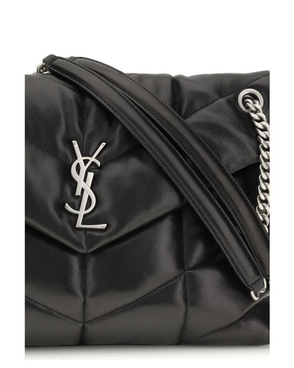 Saint Laurent Black Lamb Ovis Aries Aries Shoulder Bag
