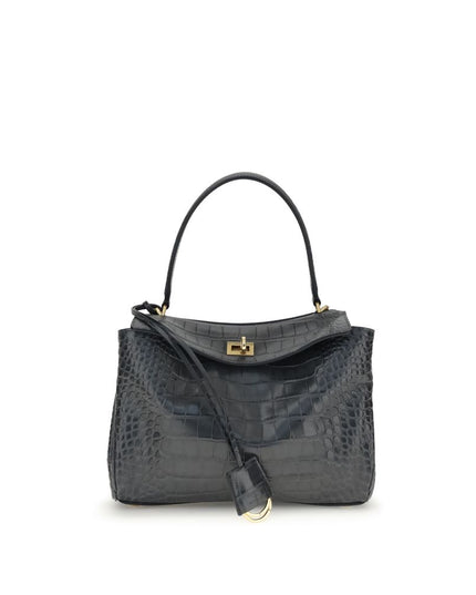 Balenciaga Black Calf Leather Bos Taurus Shoulder Bag