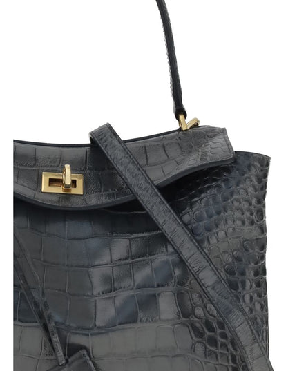 Balenciaga Black Calf Leather Bos Taurus Shoulder Bag