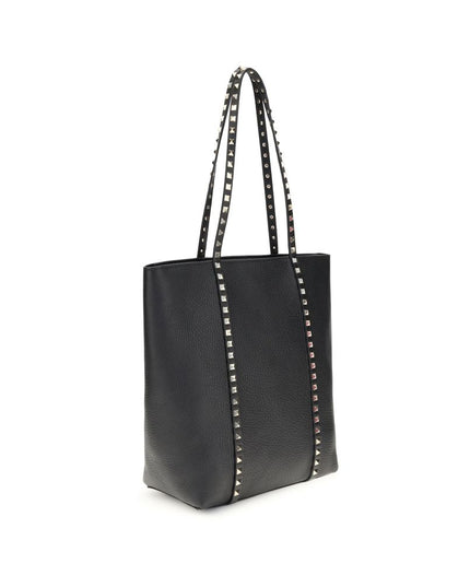 Valentino Garavani Black Calf Leather Bos Taurus Shoulder Bag