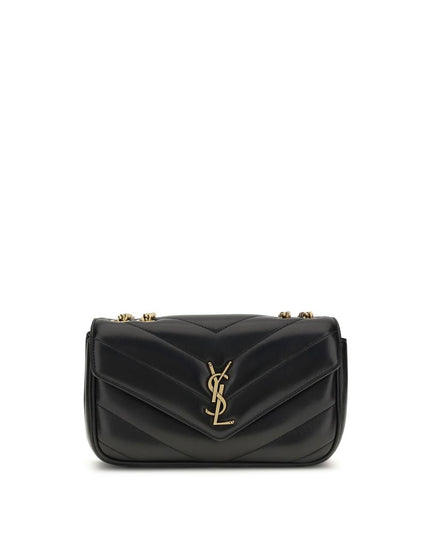 Saint Laurent Black Lamb Ovis Aries Aries Shoulder Bag