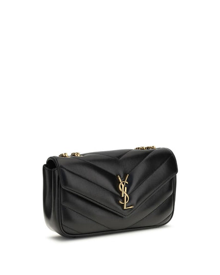 Saint Laurent Black Lamb Ovis Aries Aries Shoulder Bag