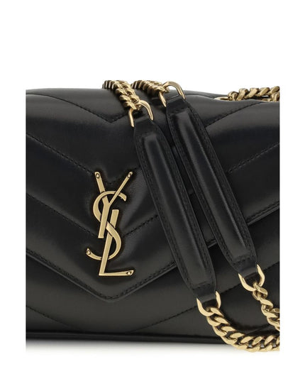 Saint Laurent Black Lamb Ovis Aries Aries Shoulder Bag