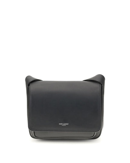 Saint Laurent Black Calf Leather Bos Taurus Shoulder Bag