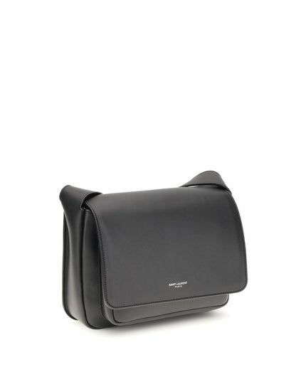 Saint Laurent Black Calf Leather Bos Taurus Shoulder Bag