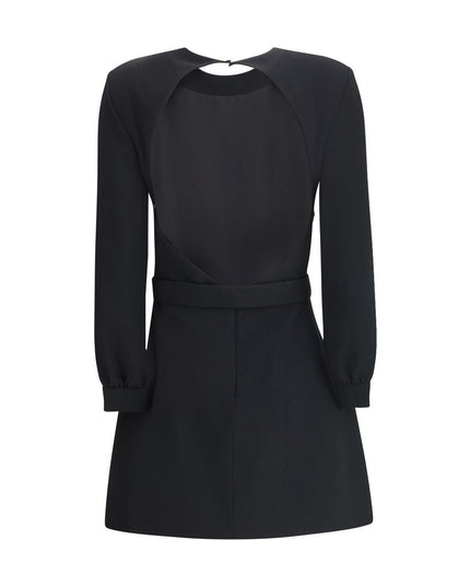 Saint Laurent Black Viscose Cocktail Dress