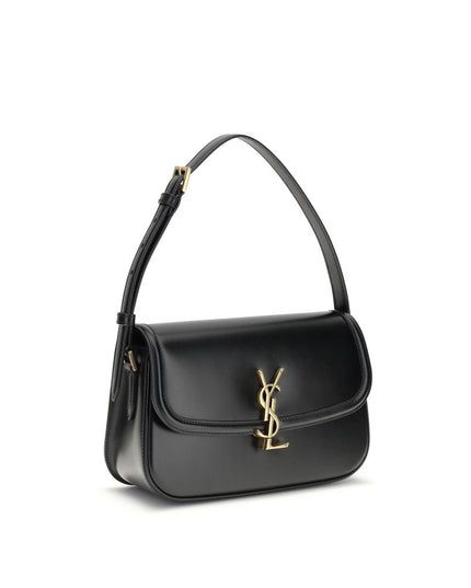 Saint Laurent Black Calf Leather Bos Taurus Shoulder Bag