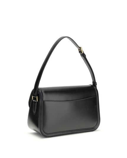 Saint Laurent Black Calf Leather Bos Taurus Shoulder Bag