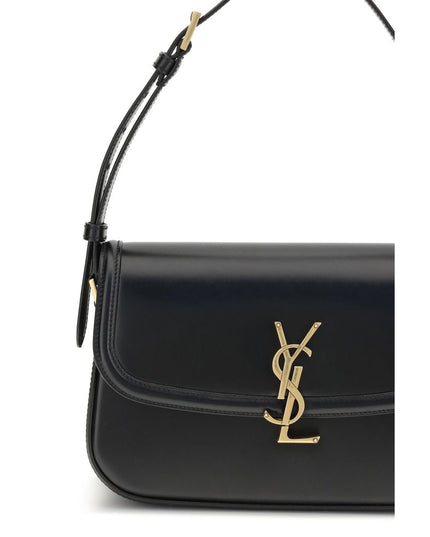 Saint Laurent Black Calf Leather Bos Taurus Shoulder Bag